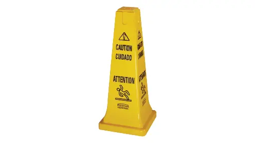 [FG627700YEL] Multilingual "Caution" Floor Cone 25" Yellow  