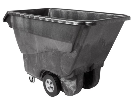 [FG9T1500BLA] Structural Foam Tilt Truck Standard Duty 1 Cubic Yard 1250Lbs Black 