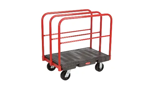 [FG446700BLA] Sheet And Panel Truck 24"X36" With 8" Polyolefin Casters Black 