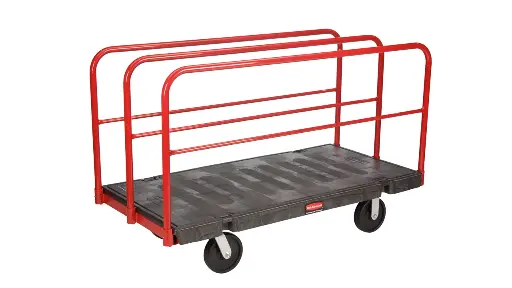 [FG446900BLA] Sheet And Panel Truck 30"X60" With 8" Polyolefin Casters Black 